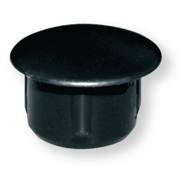 Tapón negro Ø 7,3 mm. para perfiles
